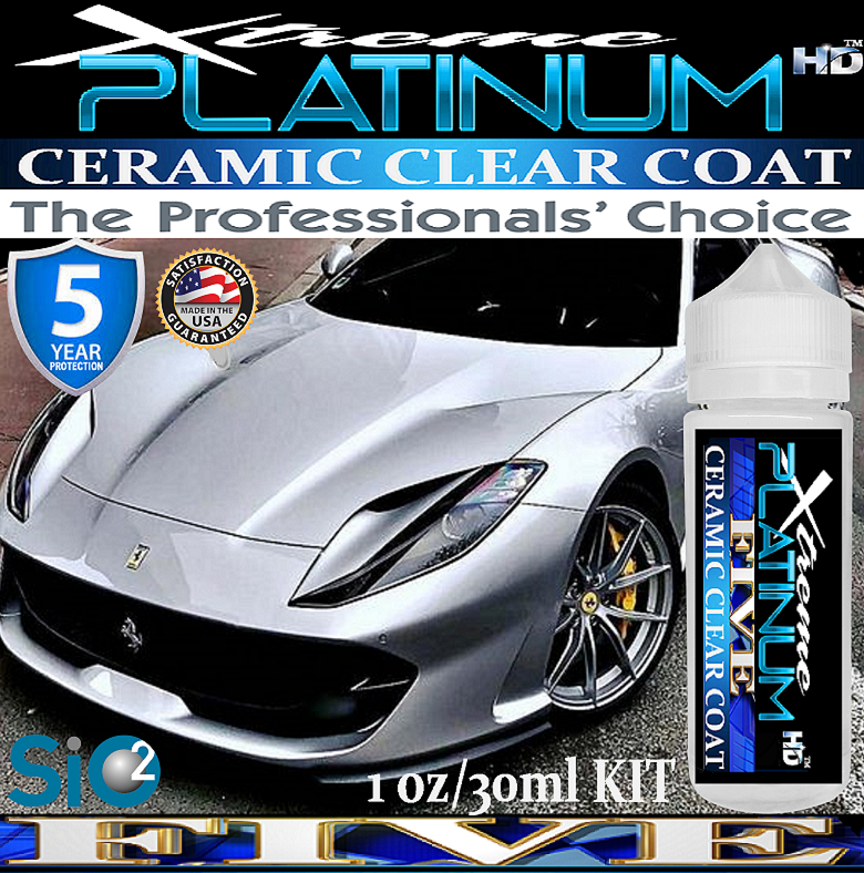 CERAMIC CAR COATING 5 YEAR SCRATCH RESISTANT 9H PROTECTION SUPER HIGH GLOSS  KIT